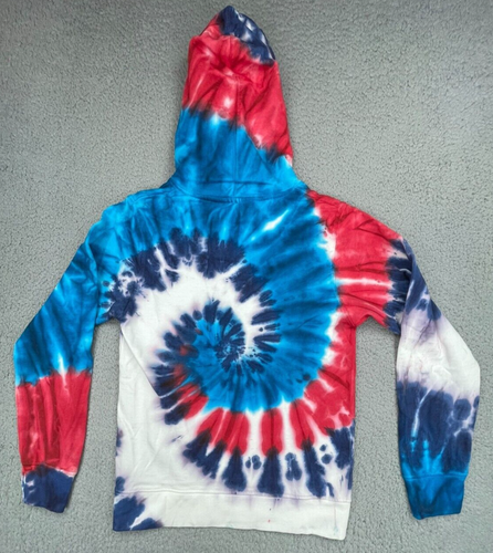 Niagara Falls New York 1885 Hoodie Adult Large Red White Blue Tie Dye USA NEW - Bild 6 von 13