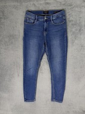 Curve Appeal Jeans Womens 4/27 Blue Medium Wash High Rise Essential Skinny