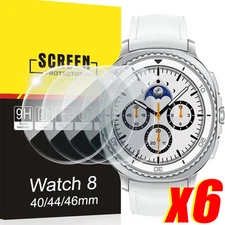Screen Protector Tempered Glass 9H Shatterproof Film for Watch 8 46mm 44mm 40mm