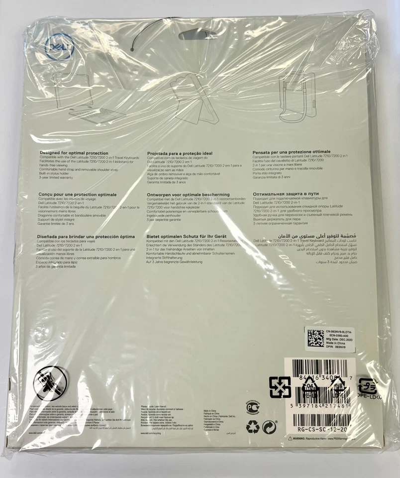 Lote de 10 nuevas Dell Latitude 63NV9 para 7200 7210 2 en 1 estuche de grado comercial Foto 2 de 2