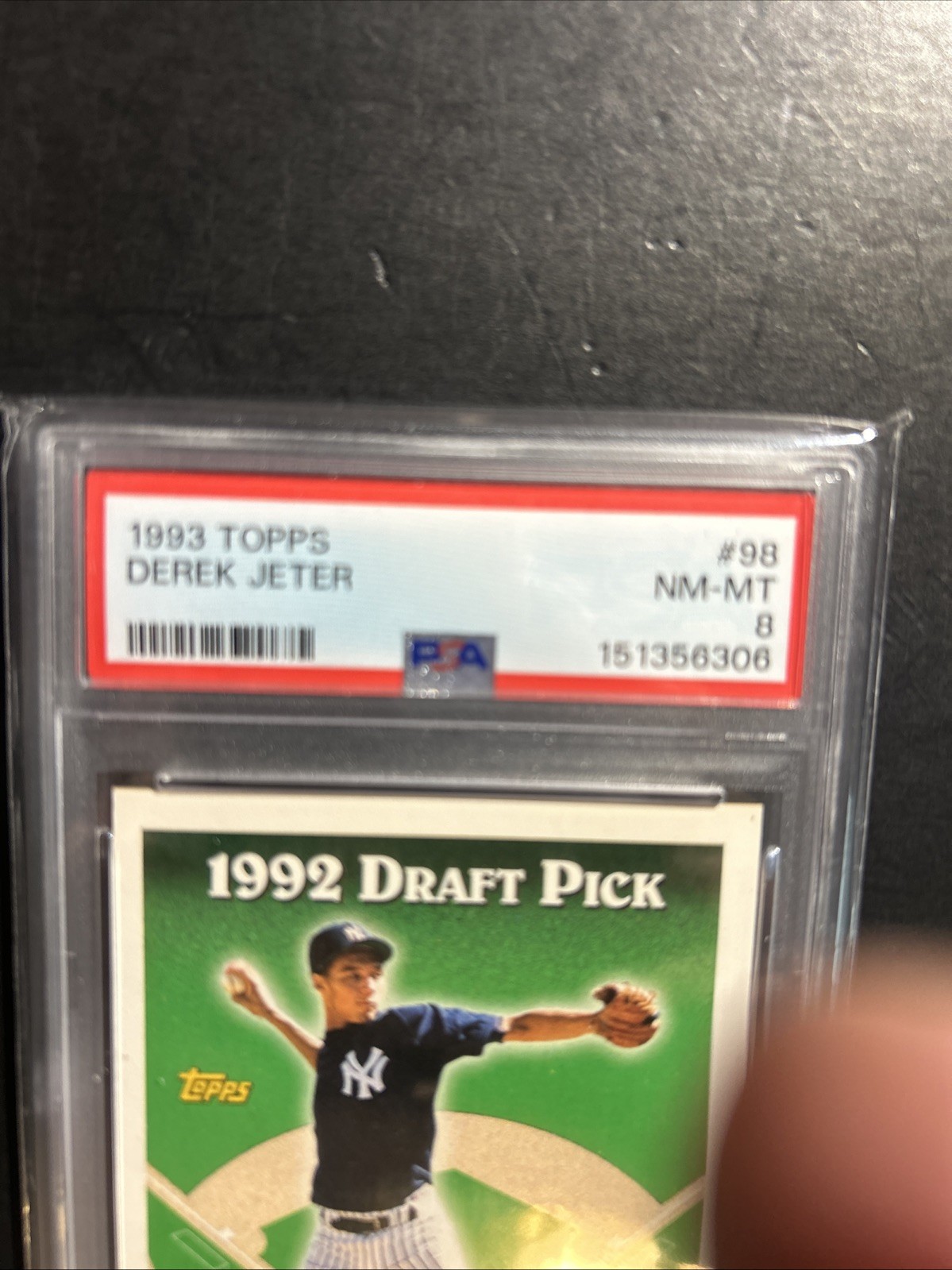 1993 Topps - Derek Jeter #98 (RC) PSA 8 view 5