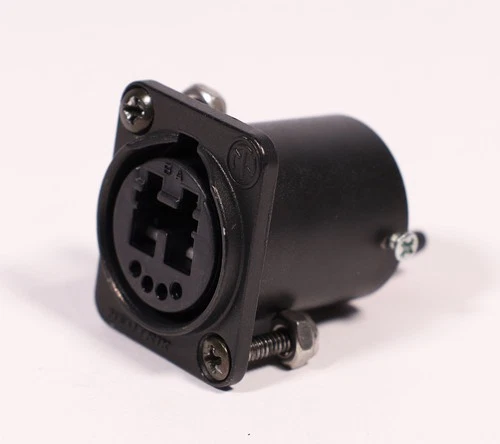 Neutrik NO2-4FDW-A OpticalCon Duo Chassis Connector + Mounting/Ground Screws