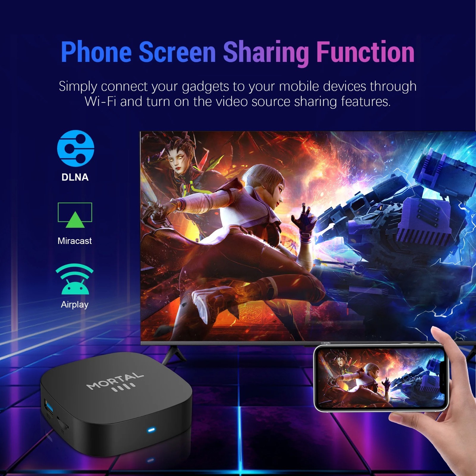 Smart TV Box T1 RK3518 Android con Wifi 6 e BT 5.4 foto 2