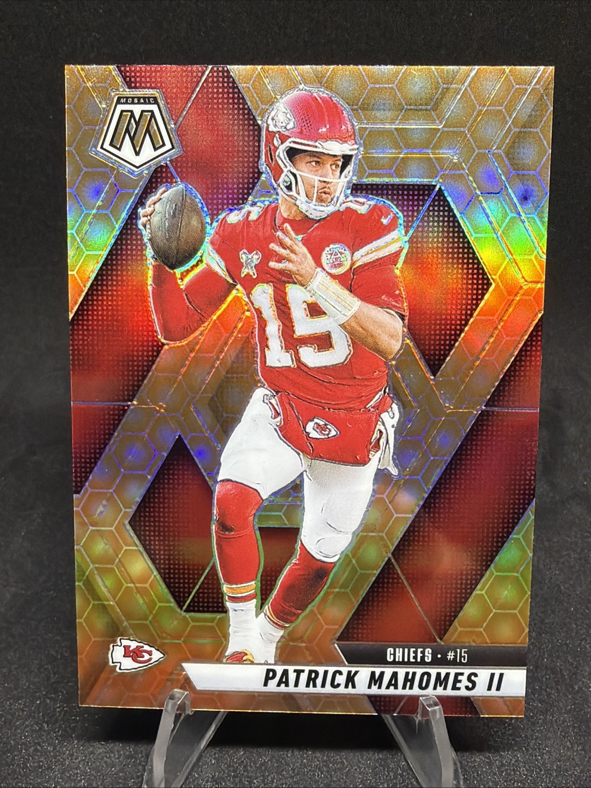 2025 Patrick Mahomes II Panini Mosaic Honeycomb Prizm SSP Case Hit #200 Chiefs