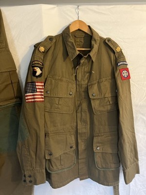 WW2 US Airborne M42 Paratrooper Jump Jacket Pants Cotton SM