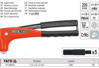 Yato Blindnietzange Nietzange Zange 2,4-4,8Mm YT-36012