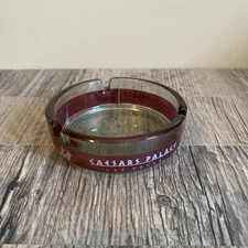 Vintage MCM Caesars Palace Ashtray Casino Hotel Glass Las Vegas Nevada