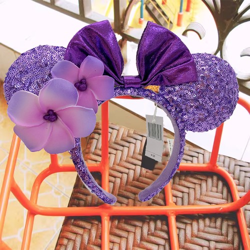 Disney.Parks WDW Passholder Sequin Mickey Minnie Mouse Ears Headband US POST