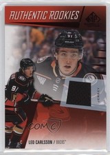 2023-24 Upper Deck SP Game Used Authentic Rookies Jersey Leo Carlsson #228 1tj3