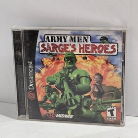 Army Men Sarge's Heroes Sega Dreamcast Case Manual Artwork ONLY +Reg Card