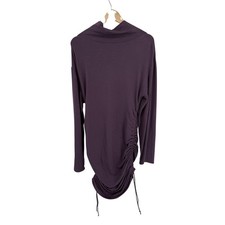 Anthropologie Daily Practice Ruched Dress Womens L Bodycon Comfort Relaxed