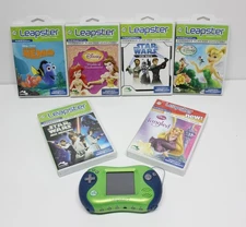 Leapfrog Leapster 2 Game System w 6 Games Lot - USED - TESTED AND WORKING