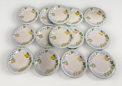 Studio Nova Barrier Reef Fish Salad Plates 8  Set of 14 Thailand Y2310