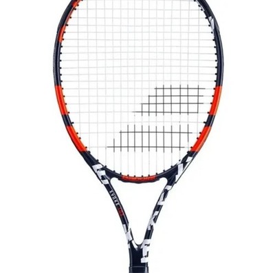 Babolat Evoke 105 Pre-Strung Tennis Racquet 1/4'' Grip New with Case Black/Orange