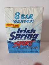 Irish Spring SPORT Deodorant Soap Bars 8-pack 4.5 oz Ea Discontinued New/Sealed