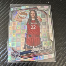 Panini 2025 Prizm WNBA Sonia Citron #148 Checkerboard Rookie Washington Mystics