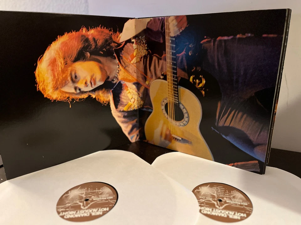 NEIL DIAMOND - Hot August Night (1972) - 12" Vinyl Record 2xLP - VG Foto 3 de 4
