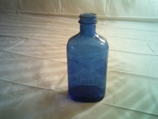 Vintage Cobalt Blue Glass Bottle Milk of Magnesia