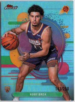 2025-26 Finest #131 Koby Brea Sky Blue Refractor #/250 RC