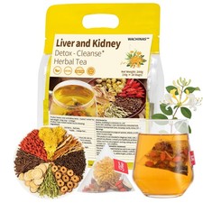 Premium Kidney and Liver Detox Tea - 8 Herbal Blend with Dandelion, Goji Berr...