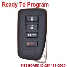 Smart Remote Key Fob 281451-2020 For Lexus Is250 Is300 Is350 Rc300 Rc350 Rc200t Smart Remote Key Fob 281451-2020 For Lexus Is250 Is300 Is350 Rc300 Rc350 Rc200t