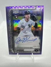 Chase Meidroth Auto 2025 Topps Chrome Update RC AC-CME Purple Refeactoe /250