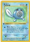 Pokemon Cards Poliwag 59/102 1ST EDITION Base Set Shadowless WOTC Common NM