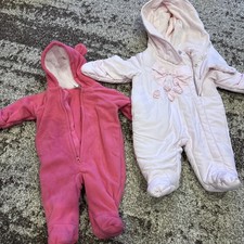 Baby Girl 0-3 Months Snow Cold Sack One Piece Lot Newborn First Impression Etc