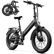 TST 20"x 3.0"Fat Tire Folding Electric Bike for Adults Peak 1000 W E-Bicycle