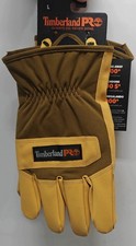 Timberland Pro Insulated Canvus Synthetic Leather Gloves Wheat Men's Size Large