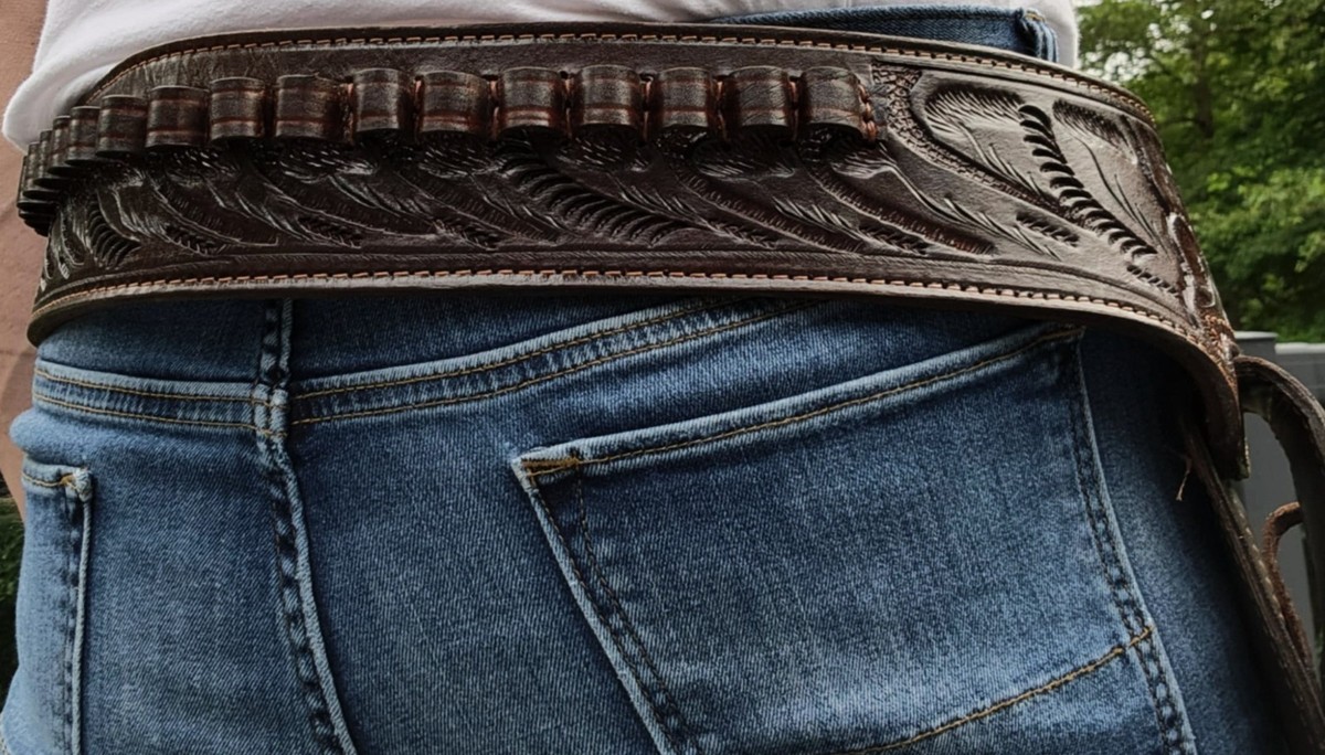 Hulara Cintura In Vera Pelle Per Pistola Occidentale Nascosta - Foto 6