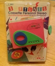 Vintage GPX Colors Softunes Personal Stereo Cassette Player Rare NIB Package Rip