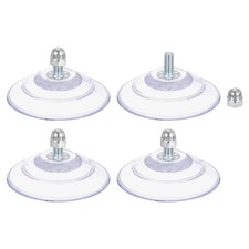 4 Packs Suction Cups for Glass 90mm/3.5" Dia Sucker Pads with M8 x 18mm Screw