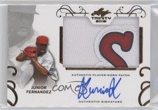 2016 Leaf Trinity Patch Auto Junior Fernandez #PA-JF1 Patch Auto 2r5