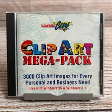 Computer City Clip Art Mega-Pack 3000 Images Windows 95 3.1 CD-ROM 1996