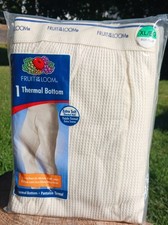 New Old Stock 2011 Fruit Of The Loom Thermal Bottom Size XL