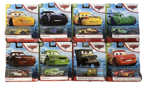 Disney Pixar Mattel Cars Movie Lot Of 8 Die Cast Cars Excellent New