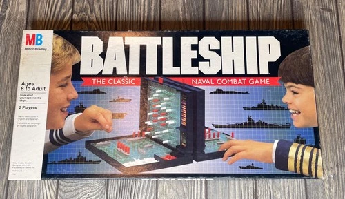 Vintage Battleship Board Game #4730 1990 Milton Bradley Made In USA Clean
