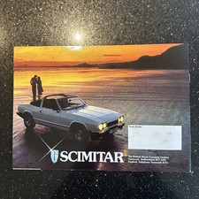 Reliant Scimitar 2.8 GTE & 2.8 GTC 1980 brochure. 8 pages.