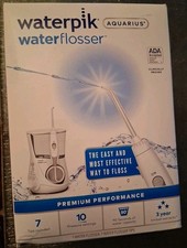 Waterpik Aquarius Water Flosser WP-660C Classic White 7 Tips, New