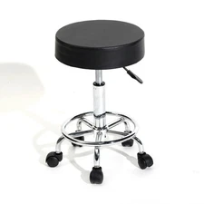 13Inch Round Hydraulic Rolling Swivel Stool Salon Spa Tattoo Facial Massage Seat