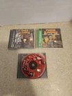 Lot Of 3  Playstation Tomb Rader Games, Chronicles Broken Case, Last Revelation,