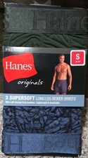 hanes original ultimate mens super soft long leg boxer S