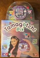Bandai Tamagotchi Pix Sky Purple Virtual Pet Electronic Toy 2021