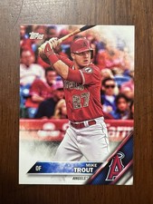 2016 Topps Mike Trout Camo Uniform Image Variation #1b ANGELS SP