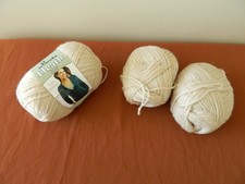 Yarn PANDA Wool Acrylic HEATH 8 PLY Light Beige Natural 50g Made Argentina