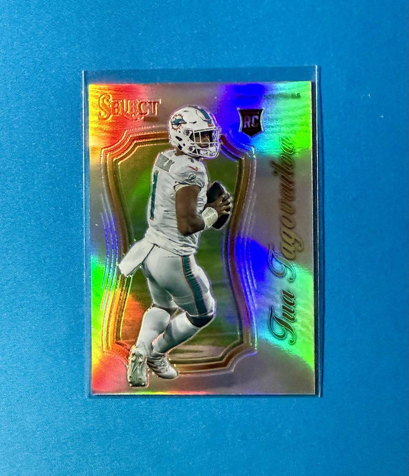 2020 Panini Select Tua Tagovailoa Rookie Certified Silver Prizm Dolphins Falcons