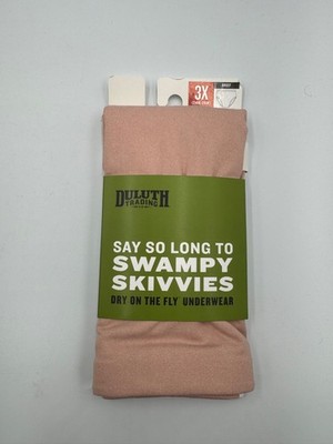 Duluth Dry on the Fly Underwear Women's Plus 3X Light Pink Performance Brief NWT