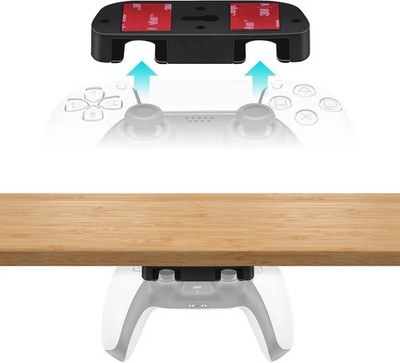 Mcbazel Under Desk Mount for PS5/PS4 Controller, Table Stand Holder Compatible w