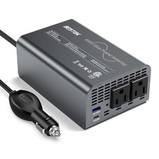 400W Pure Sine Wave Power Inverter, DC 12V to AC 110V Car Converter, Portable